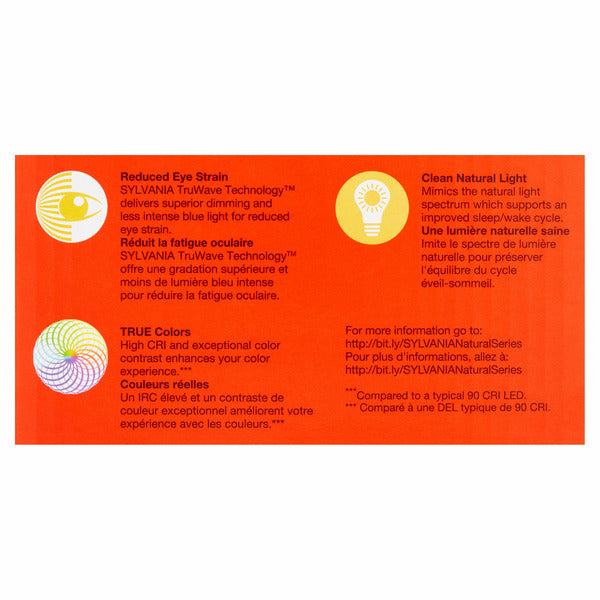 Sylvania Natural Led 85w Soft White Br40 Frosted Bulbs