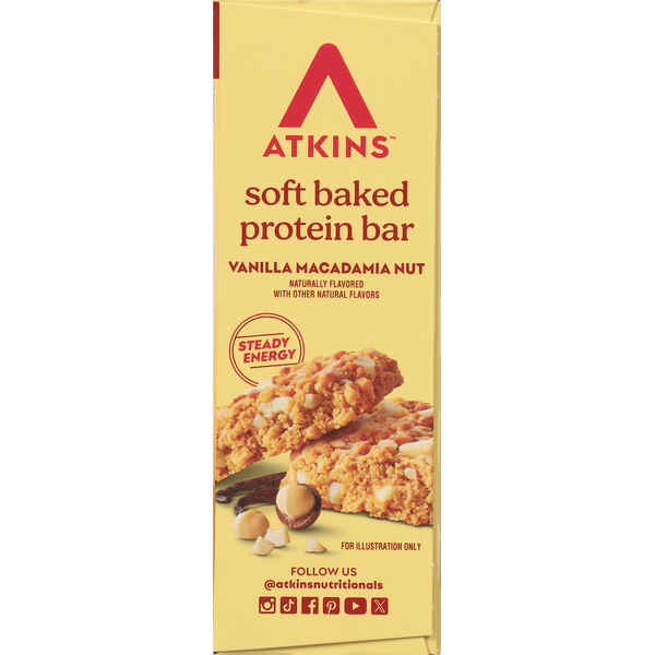 Atkins Soft Baked Vanilla Macadamia Nut Protein Bar