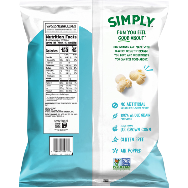 Smartfood Popcorn Sea Salt
