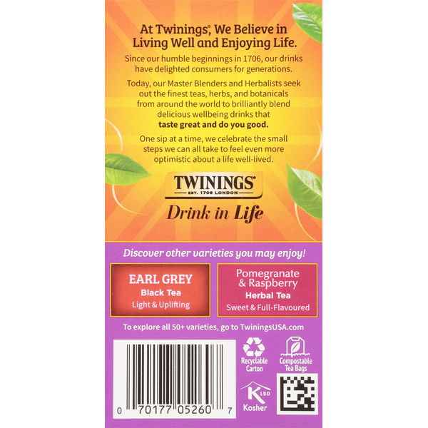 Twinings Of London Blackcurrant Breeze Premium Black Tea Bags