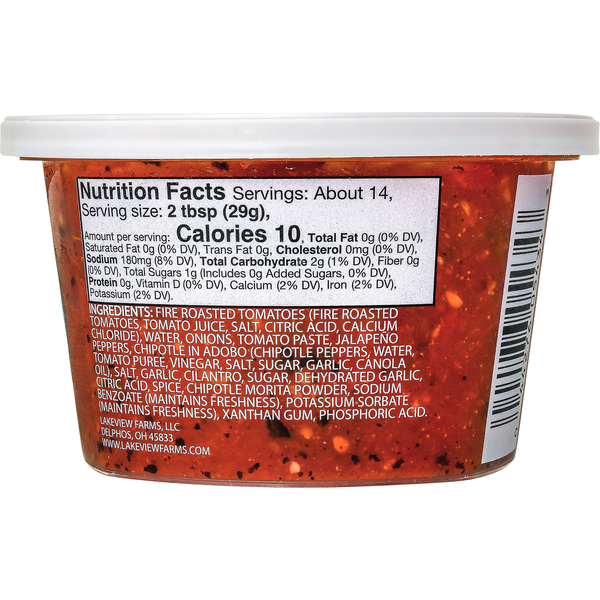La Mexicana Fire Roasted Salsa, Medium, Bold Chipotle Garlic