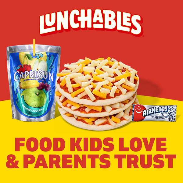 Lunchables Extra Cheesy Pizza Kids Lunch Snack Meal Kit with Capri Sun Drink & Airheads