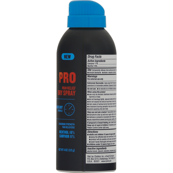 Icy Hot Pain Relief, Dry Spray