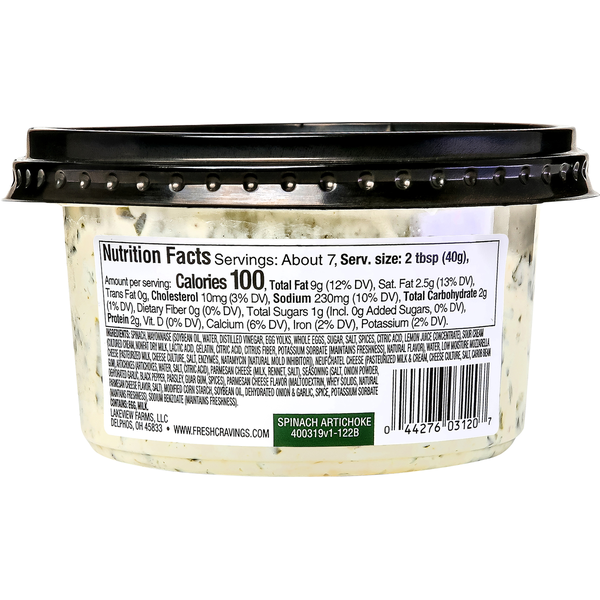 Fresh Cravings Spinach Artichoke Dip & Spread
