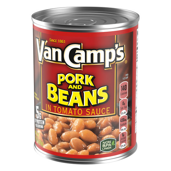 Van Camp’s Pork and Beans with Tomato Sauce, Canned Beans