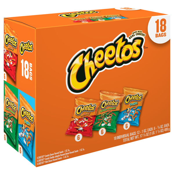 Cheetos Cheese Flavored Snacks Variety Pack