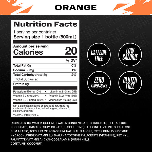 PRIME Ice Hydration Drink, Orange