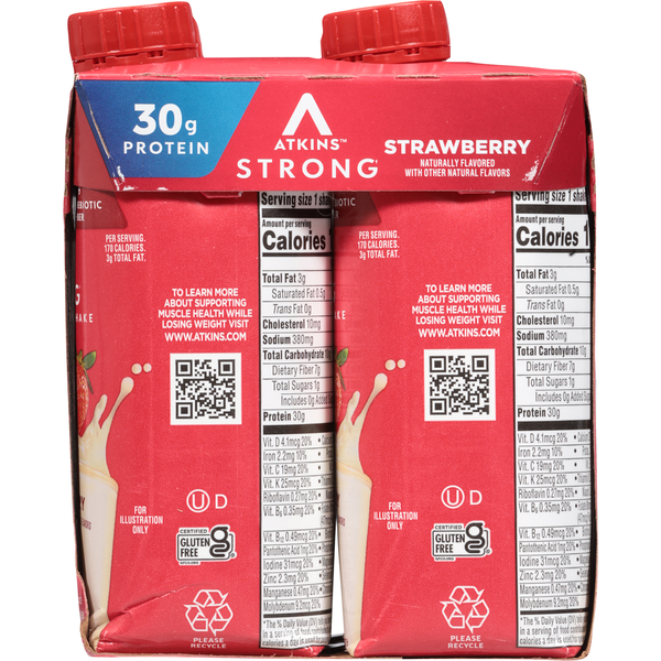 Atkins Strong Strawberry High Protein Shake