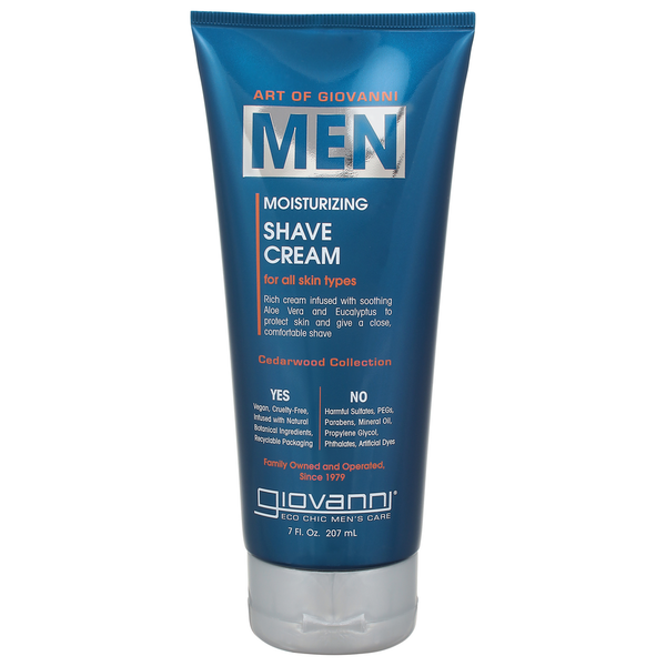 Giovanni Shave Cream, Moisturizing, Cedarwood Collection, Men