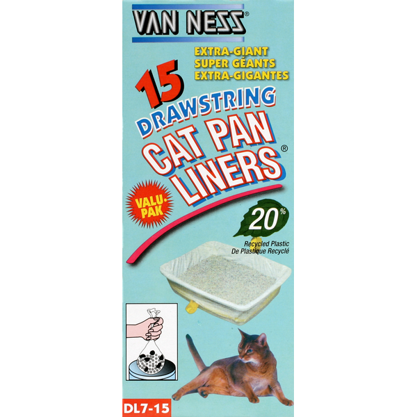 Van Ness Cat Pan Liners, Drawstring, Extra-Giant, Valu-Pak