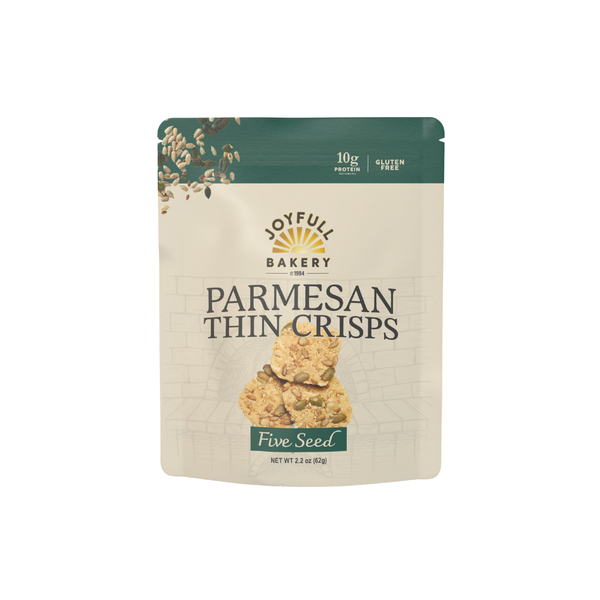 Joyfull Bakery Five Seed Parmesan Thin Crisps