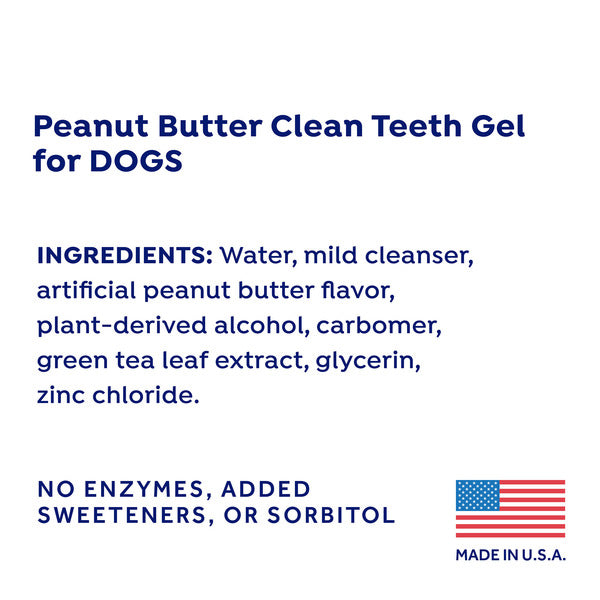 Naturel Promise Fresh Dental No Brushing Clean Teeth Dental & Oral Care Peanut Butter Gel for Pets