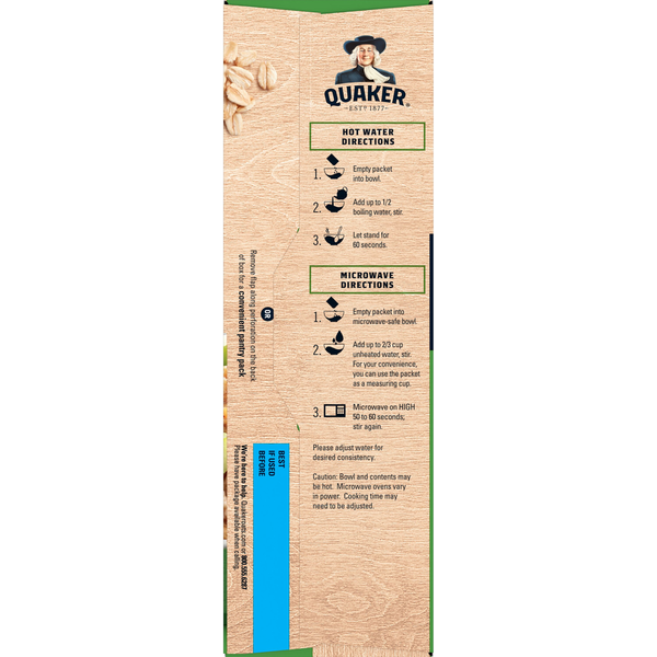 Quaker Fiber Instant Oatmeal Apples & Cinnamon