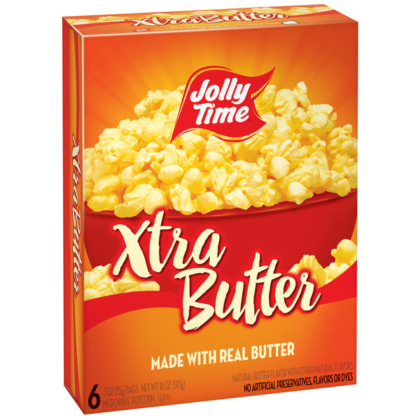 Jolly Time Xtra Butter Microwave Popcorn