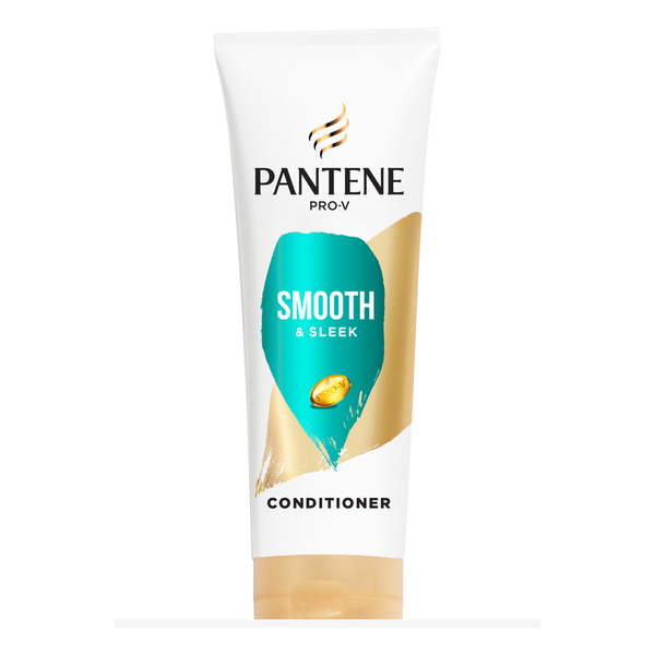 Pantene Conditioner, Smooth and Sleek for Dry Frizzy Hair, Color Safe