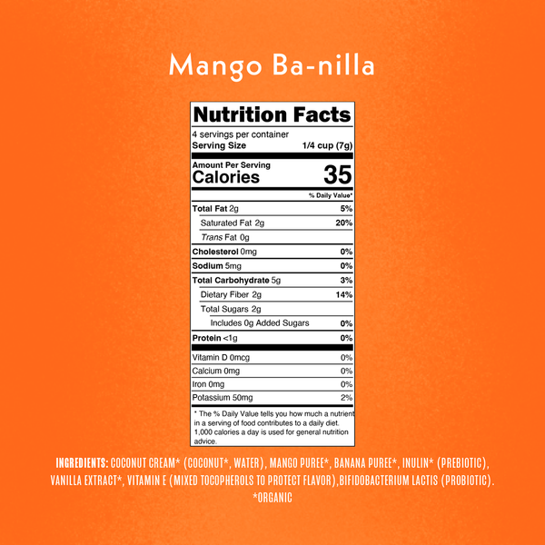 Once Upon a Farm Organic & Dairy-Free Coconut Melts Mango Ba-nilla