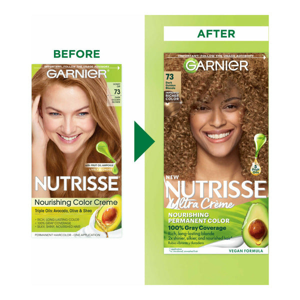 Garnier Nourishing Hair Color Creme, 73 Dark Golden Blonde (Honey Dip)