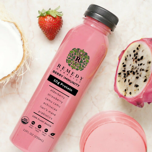 Remedy Organics Berry Immunity Plant-Based Protein Shake, Ready-to-Drink