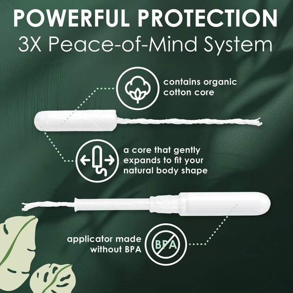 L. Tampons Super/Super Plus, Contains an Organic Cotton Core