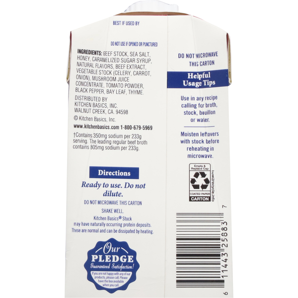Kitchen Basics Beef Stock, Original