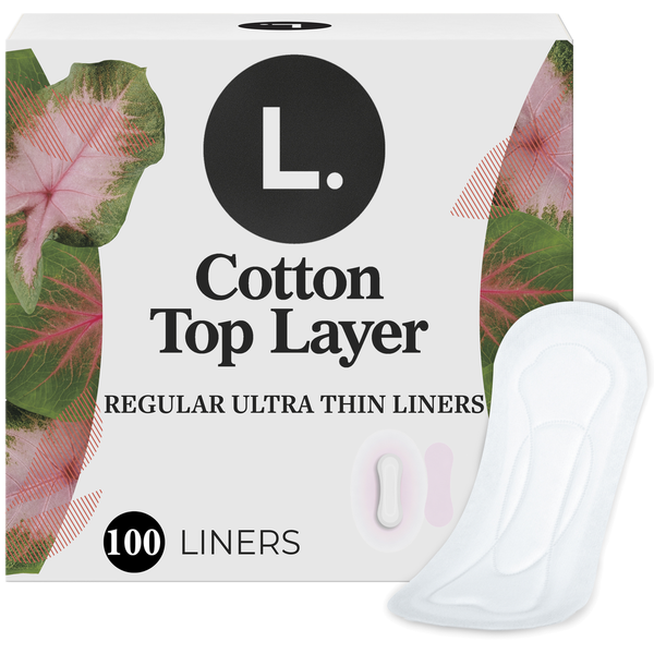 L. Thin Unscented Liners, Regular Coverage