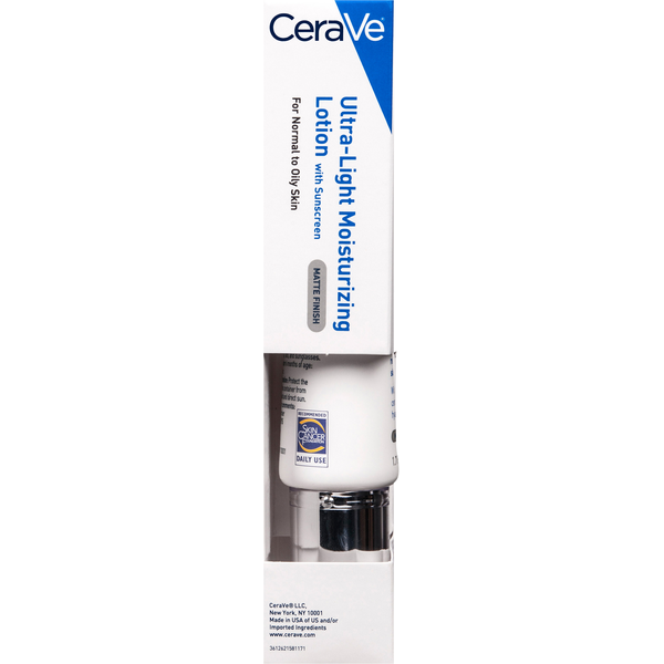 CeraVe Matte Finish Broad Spectrum SPF 30 Moisturizing Lotion with Sunscreen