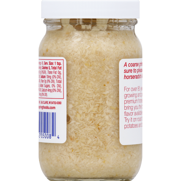 Silver Spring Horseradish, Fresh Ground, Coarse Cut