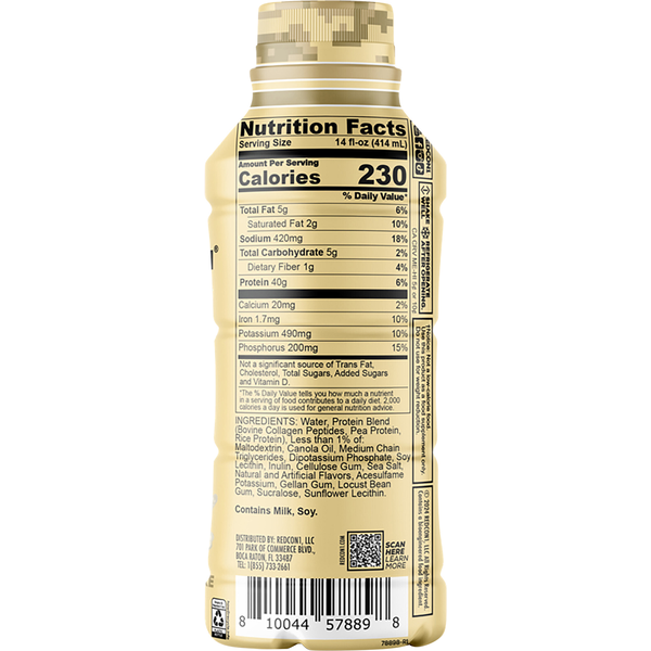 REDCON1 Lactose Free Vanilla Milkshake Whole Food Protein