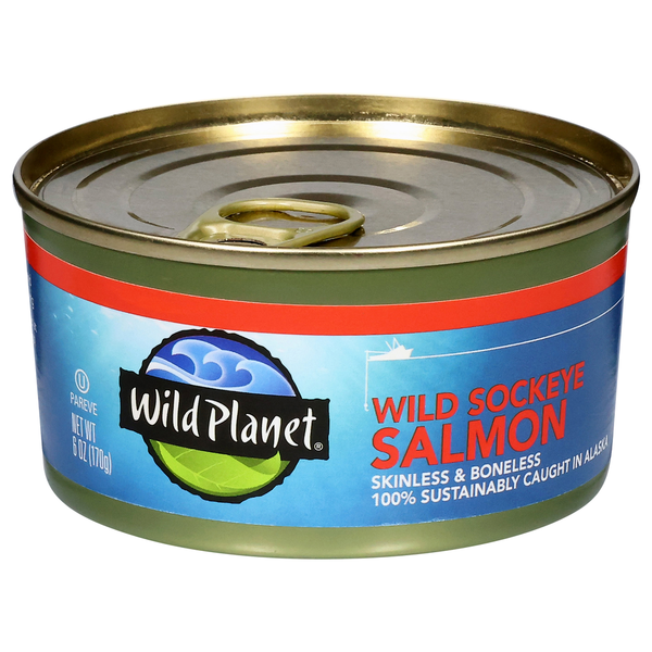 Wild Planet Wild Alaska Sockeye Salmon, Boneless & Skinless