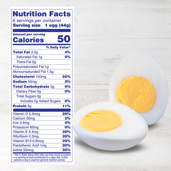 Eggland's Best Hard Cooked Eggs, Medium White, 6 count
