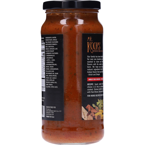 Mr. Kook's Medium Spicy Tikka Masala Simmer Sauce