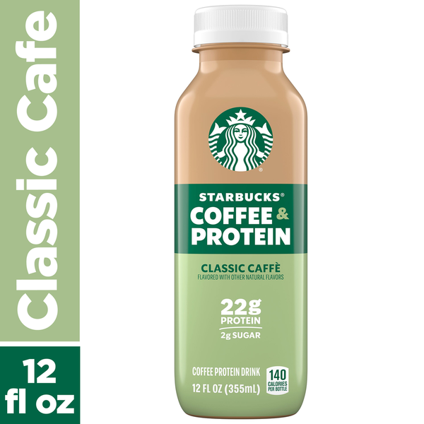 Starbucks Coffee & Protein Classic Cafe Iced Coffee Bottle