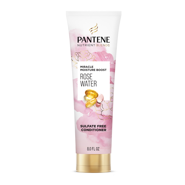Pantene Nutrient Blends Miracle Moisture Boost Rose Water Conditioner for Dry Hair