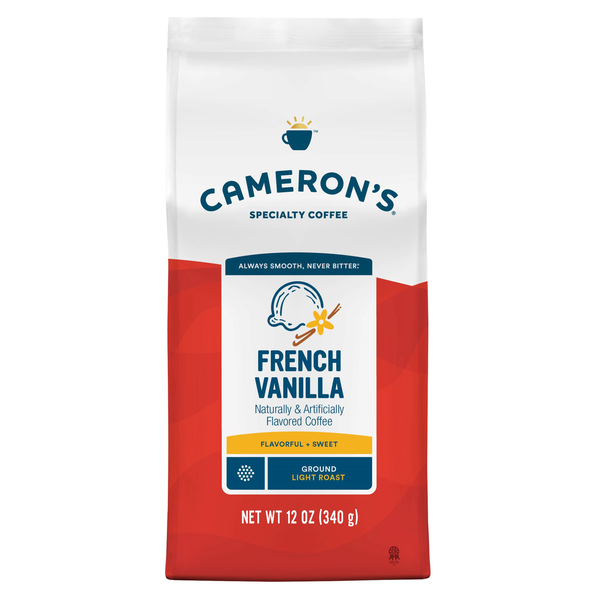 Cameron's Coffee Bag, Flavored, French Vanilla, Light Roast Ground Coffee