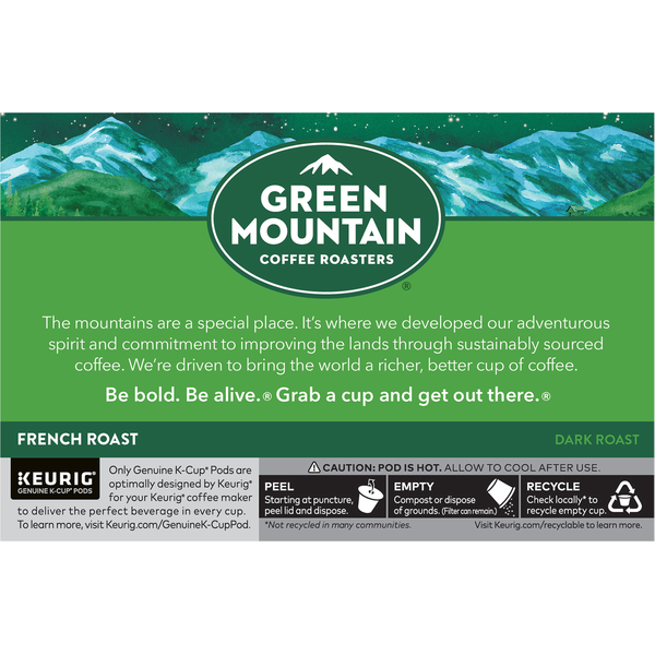 Green Mountain Coffee Roasters Coffee, Dark Roast, French Roast, K-Cup Pods