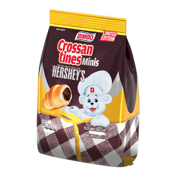 Bimbo  Crossantines, 6 ct, Hershey's, Filled Croissants, Chocolate Filled Pastry, 2.5 oz