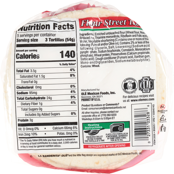 La Banderita Street Taco Flour Tortillas