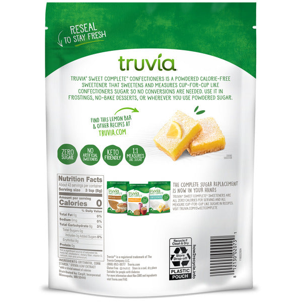 Truvia Confectioners Calorie-Free Sweetener With The Stevia Leaf