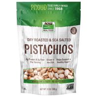 NOW Real Food Pistachios, Dry Roasted & Sea Salted️
