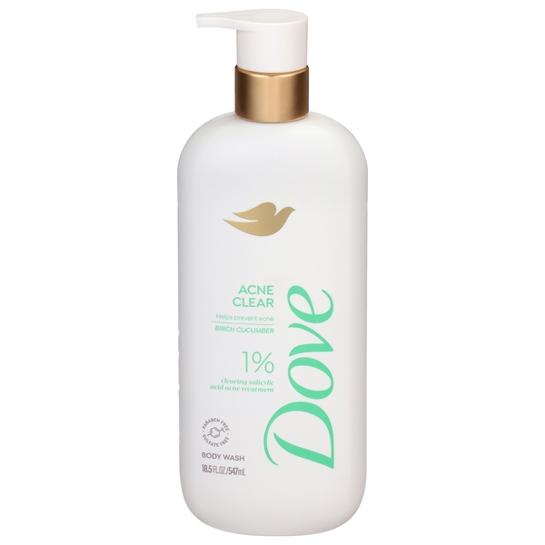 Dove Acne Clear Birch Cucumber Body Wash