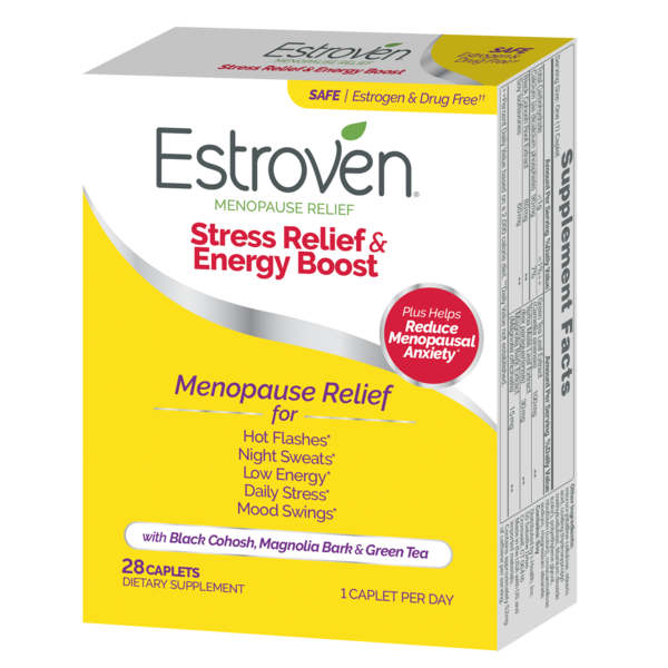 Estroven Menopause Relief Stress Relief & Energy Boost Caplets
