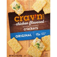 Crav'n Flavor Crackers, Chicken Flavored, Original️