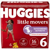 Huggies Little Movers Baby Diapers, Size 6 (35+ lb...
️