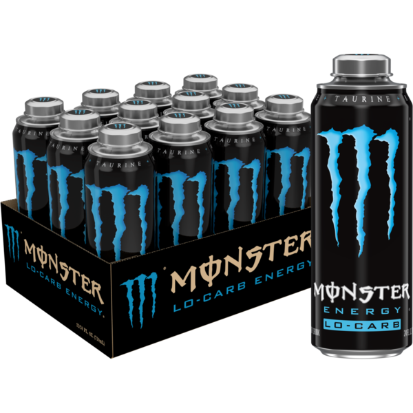 Monster Energy Monster LoCarb , Energy Drink, 24 Fl Oz