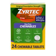 ZYRTEC 24 Hour Allergy Relief Chewables, 10 mg Cet...
️