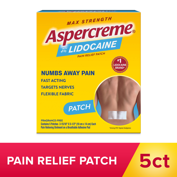 Aspercreme Lidocaine Pain Relief Patch