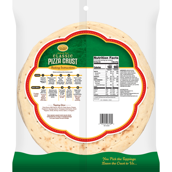 Golden Home Classic Pizza Crust