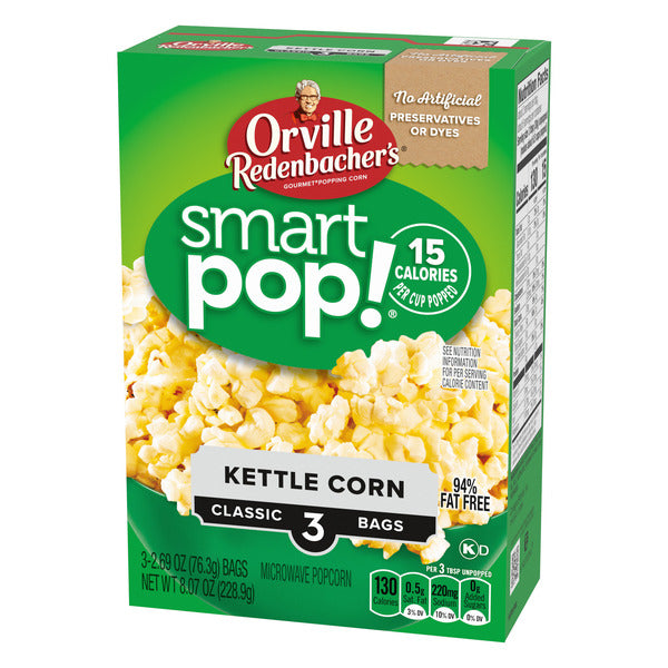 Orville Redenbacher Smart Pop! Kettle Corn Popcorn, Microwave Popcorn