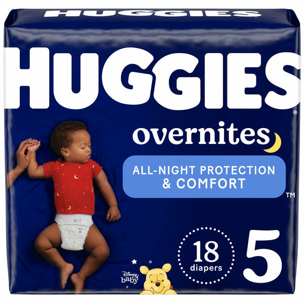 Huggies Overnites Nighttime Baby Diapers Size 5