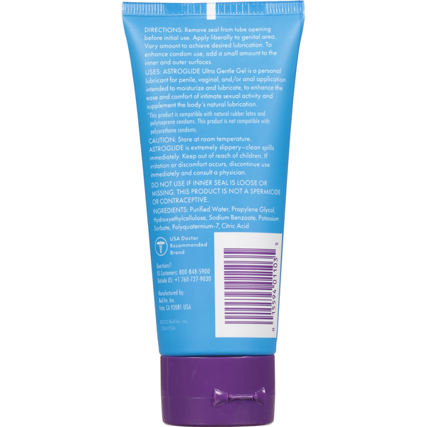ASTROGLIDE Personal Lubricant, Ultra Gentle, Gel